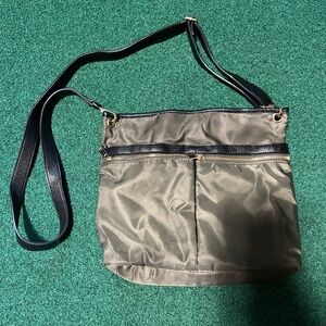 Hunter Green and Gold Cross Body Bag